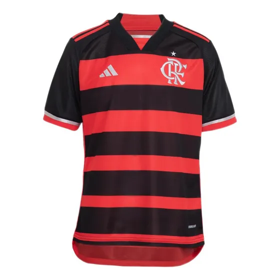 Camisa Flamengo I Infantil 24 Preto / Black / Red adidas