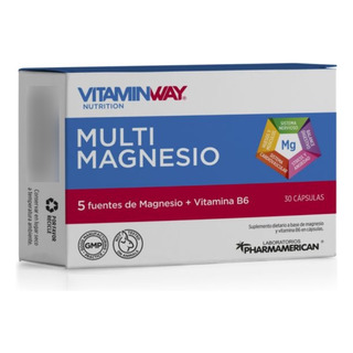 Magnesio Multi X 30 Cáps Vitamin Way - 5 Fuentes De Magnesio Magnesio Multi X 30 Cáps Vitamin Way - 5 Fuentes De Magnesio