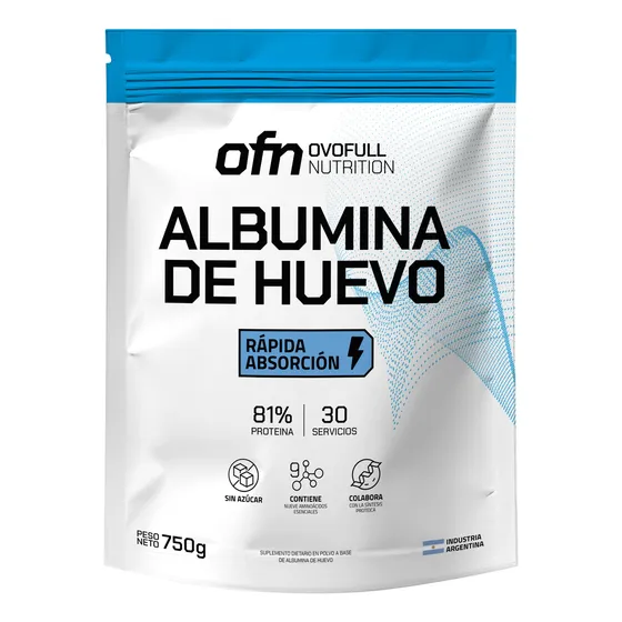 PROTEINA DE HUEVO HIDROLIZADA OVOFULL 750G CONTIENE 9 AMINOACIDOS