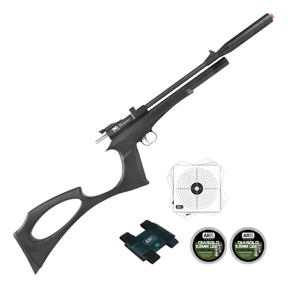 Carabina Pressao 5.5 Pcp 200bar Tag Viper Short Chumbinho