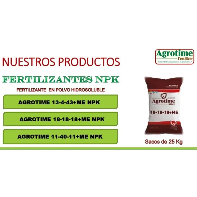 Fertilizantes Agrotime Npk 18-18-18