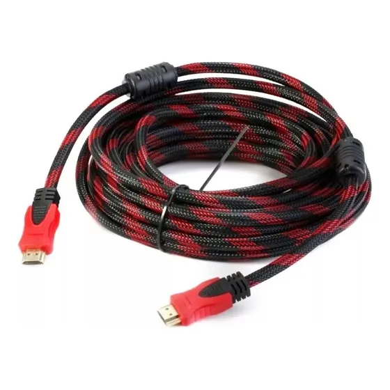 Cable Full Hdmi Con Malla Reforzado 10 Mts Wash 3d Tv Bluera