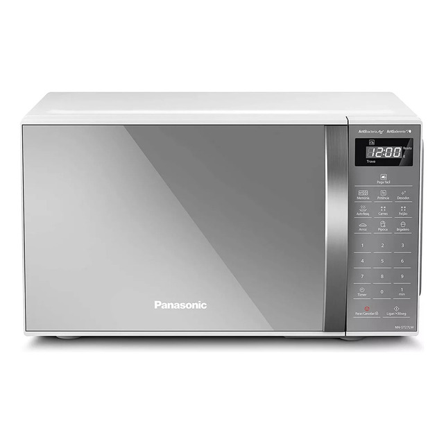 Micro-ondas De Mesa Panasonic, 21 Litros, Branco, Espelhada 220v Micro-ondas De Mesa Panasonic, 21 Litros, Branco, Espelhada 220v