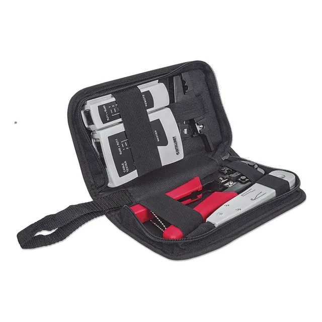 Kit De Herramientas Para Red Con 4 Piezas Con Bolsa Intelli