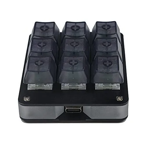 9 Clave Cnc Aluminio Qmk Via Hotswap Ymdk Rgb Soporte Rn8vs