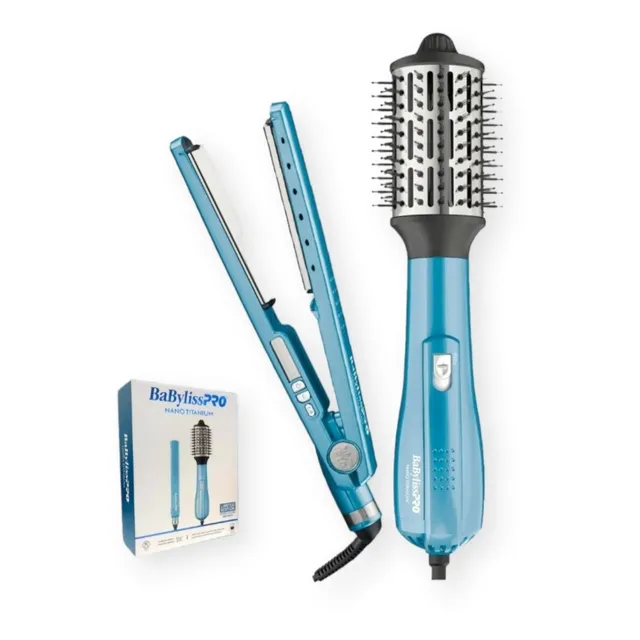 Combo Babyliss Cepillo Plancha Original