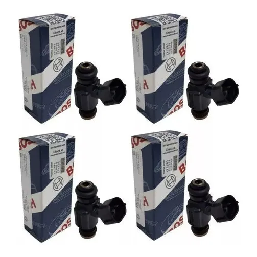 Jogo 4 Bico Injetor Fox 1.6 Flex 2010 2011 Original Bosch