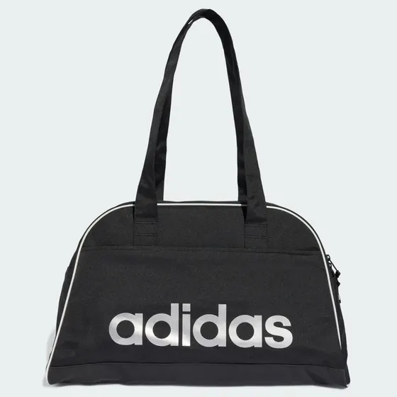 Bolsa de bolos Adidas Linear Essentials, color negro, negro y plateado metalizado
