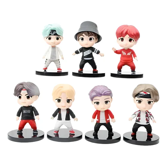 Bts Set De 07  Figuras De Acción Muñecos Rm Jin Suga Jhope V
