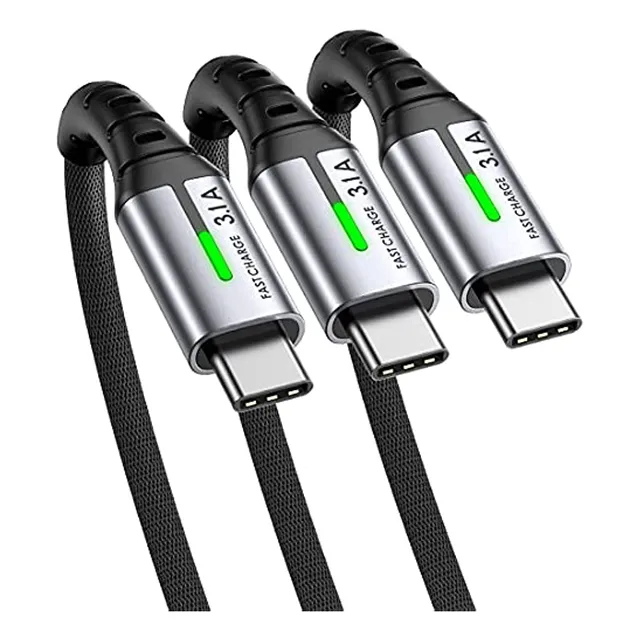 Cable Usb C, Iniu [paquete De 3] 3.1a Qc3.0 Cable Usb Tipo C