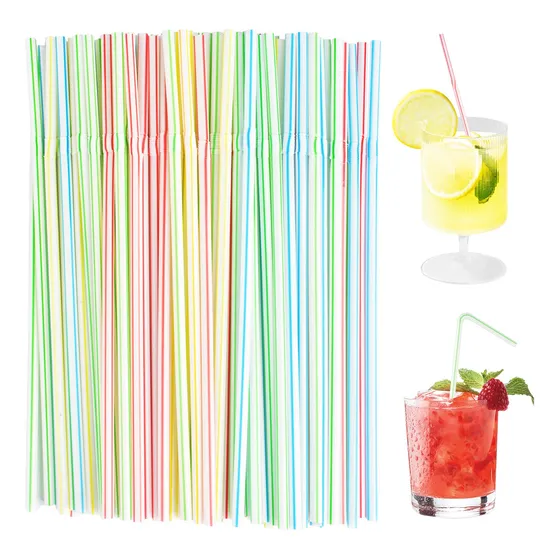 Popotes Para Tapioca Desechables Biodegradable Fiesta 300pzs