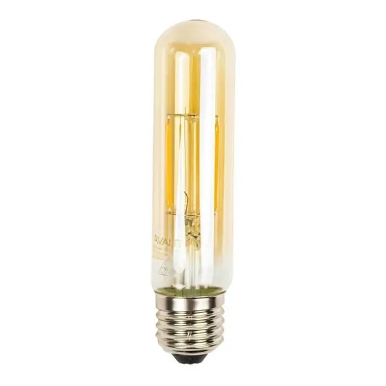 Lampada Filamento Led Retro Tubo 2w Amarela Bivolt E27 Avant