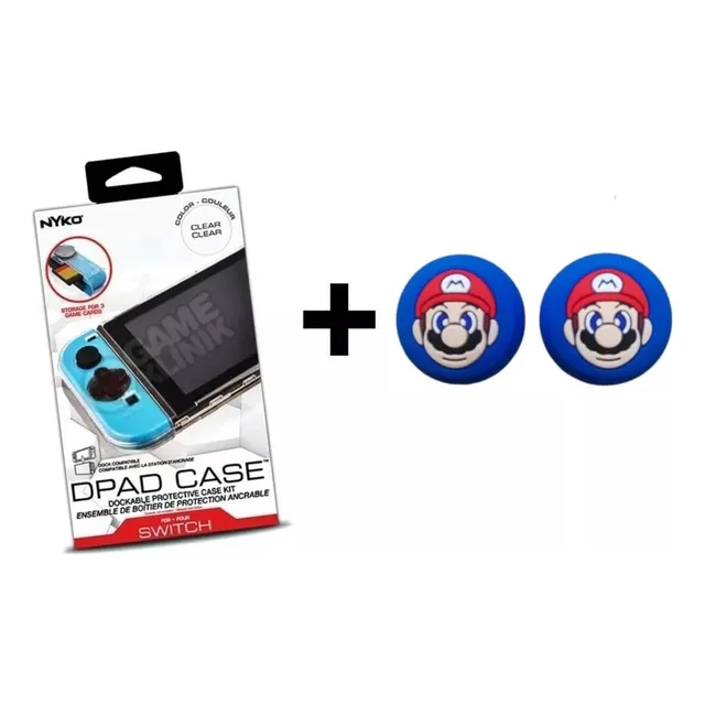 Cristal Case Acrilico Para Nintendo Switch + Mica + Gomas