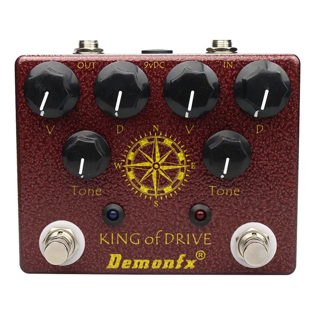 Demon Fx King Of Drive Pedal De Overdrive Para Guitarra Color Terracota