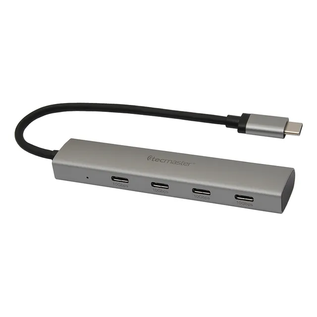 Hub Adaptador Tipo-c 4 En 1 4 Puertos Tipo-c 3.2 Tecmaster