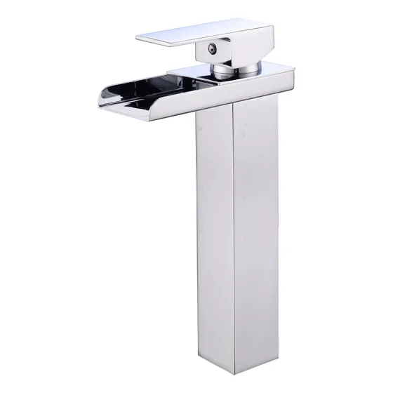 Grifo De Baño Alto En Acero Inoxidable, Monocontrol