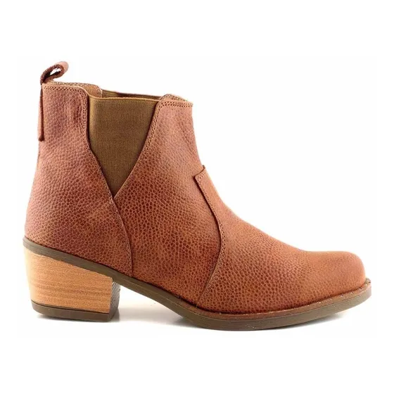 Bota Cuero Mujer Briganti Confort Botineta Zapato Mcbo24862