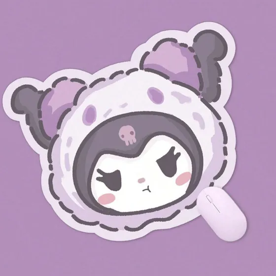 Mousepad 22.5x20cm De Kuromi