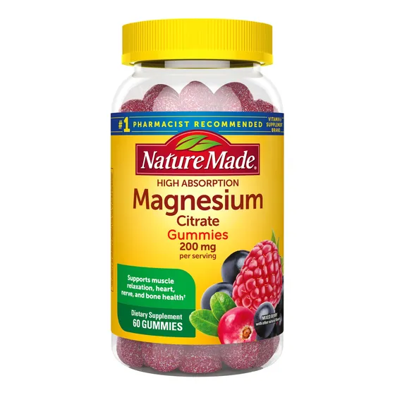 Nature Made Magnesio Citrato 200mg 64 Gomitas Tienda 