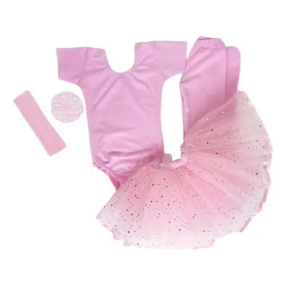 Conjunto Traje De Ballet Tutu Doble Capa Rosado - Lalala
