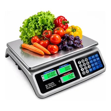 Balança Comercial Digital 40kg Bateria Bivolt Alta Precisão 127/220v Branco