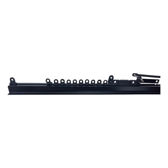 Riel Europeo Negro X 1,80 Mts Mercado Envios