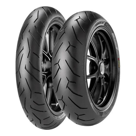 Par Pneu Diablo Rosso 2 110/70-17 140/70-17 Yamaha Mt03 R3