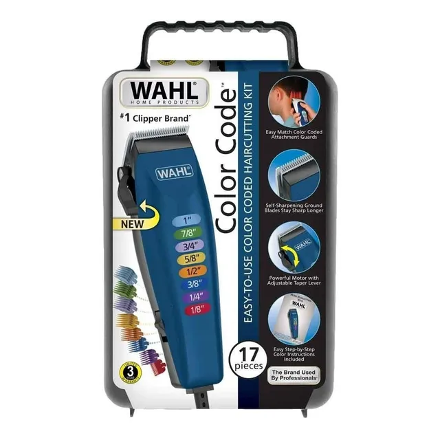 Wahl Cortador De Cabello De 17 Pzs. Color Pro 10 Peines
