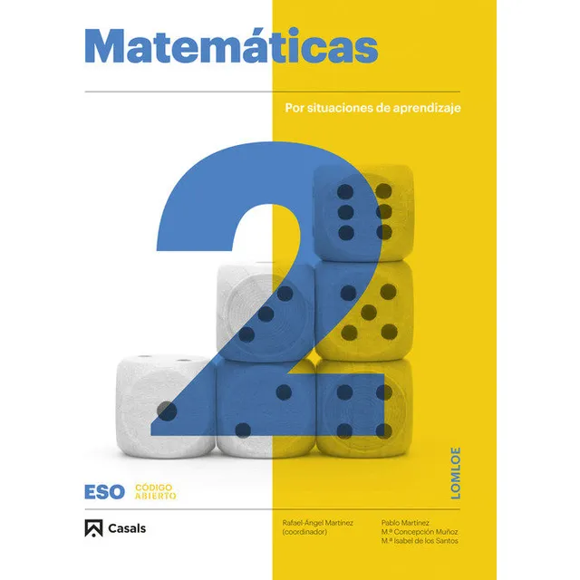 Matematicas 2ãâºeso Andalucia 24 Codigo Abierto: Por Situaciones De Aprendizaje, De Aa.vv., Vol. 2. Editorial Editorial Casals, Tapa Blanda En Español