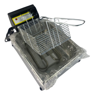 Fritadeira Elétrica Inox Cuba 5 Litros Rápida Profissional Fritadeira Elétrica Inox Cuba 5 Litros Rápida Profissional