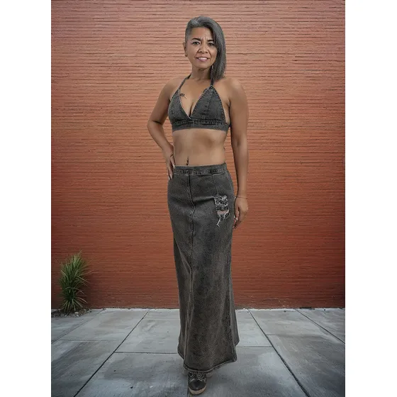 Falda Larga Bandida Modelo Mora