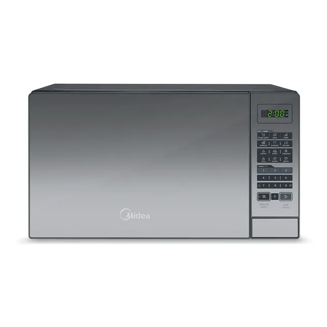 Micro-ondas 20l Prata Porta Espelhada Minuto Fácil Midea