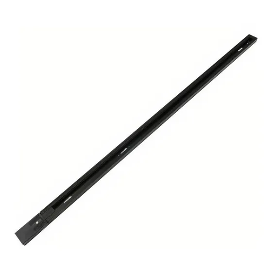 Riel Negro Energizado Monofásico Para Foco Led Track Ligth Tramo 1m Demasled