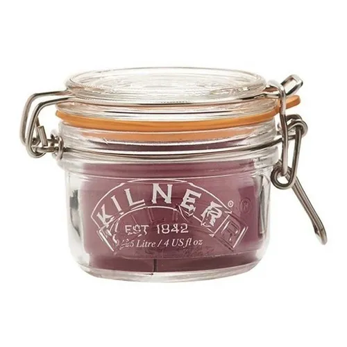 Frasco De Vidrio Clip Rojo Con Tapa 125 Ml Kilner