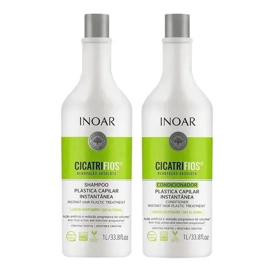 Kit Shampoo E Condicionador Inoar Cicatrifios Renovação 1 L