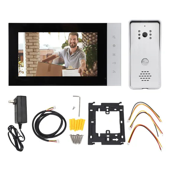 Sistema De Videoportero Con Cable Home Intercom, Pantalla Lcd De 7 Pulgadas