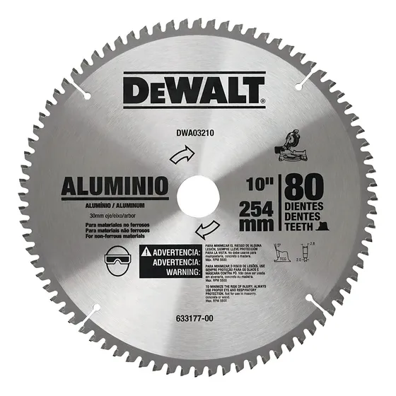 Disco De Sierra Circular 10 80t Dewalt Dwa03210