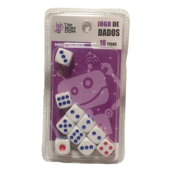 Conjunto Dados Para Jogos 12mm 10 Unidades