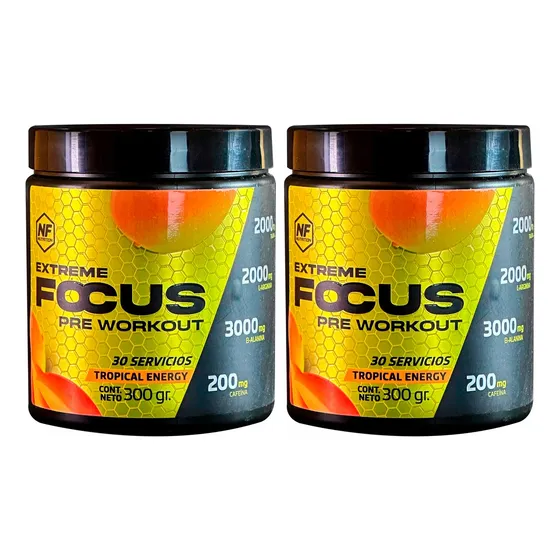 Nf Nutrition X2 Extreme Focus Suplemento Tropical 300gr 6c