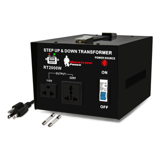 Transformador Convertidor De Voltaje Rockstone Power 2000w Transformador Convertidor De Voltaje Rockstone Power 2000w