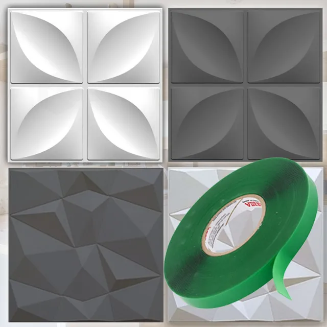16 Placas 3d Revestimento De Parede Pvc 25x25cm 1m2