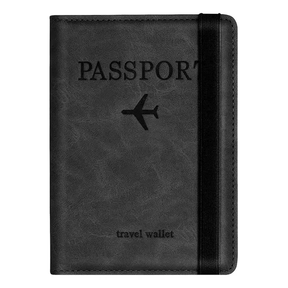 Porta Pasaporte Tarjetero Documentos Con Proteccion Rfid