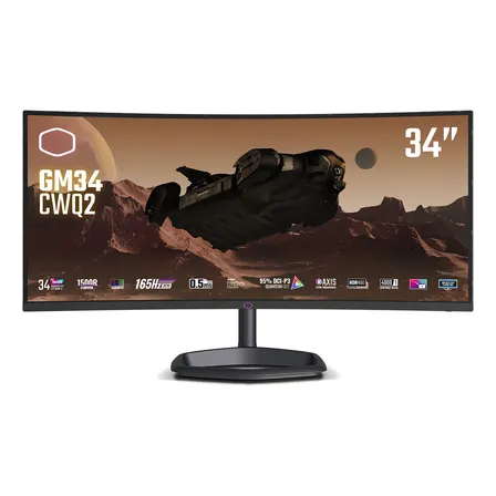 Monitor Gamer Curvo Uwqhd 1440p Cooler Master Gm34 34' 165hz