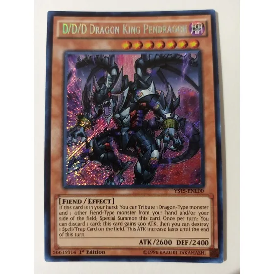 D/d/d Dragon King Pendragon - Secret Rare   Ys15