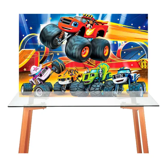 Fondo De Tela Blaze Y Los Monster Machines - Monster Trucks