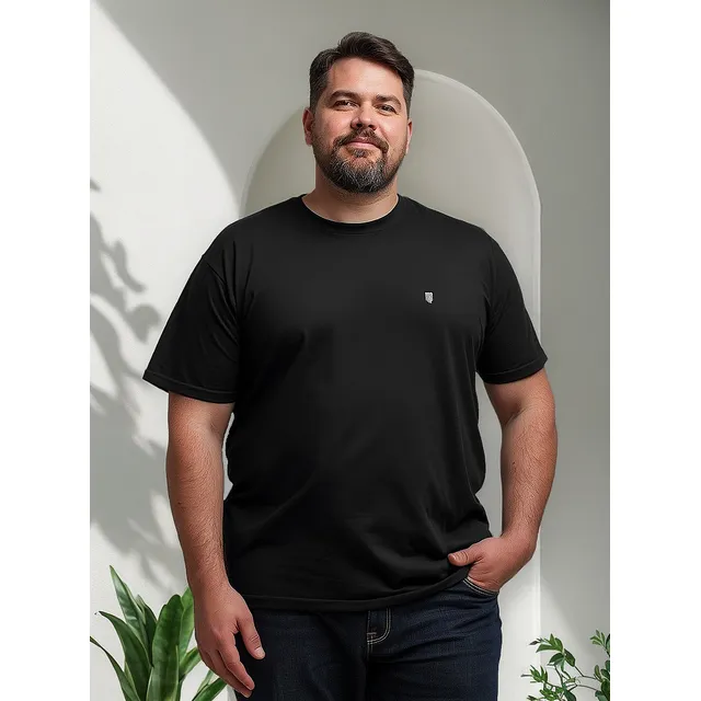 Camiseta Plus Size Masculina Algodao Premium G1 G2 G3 G4