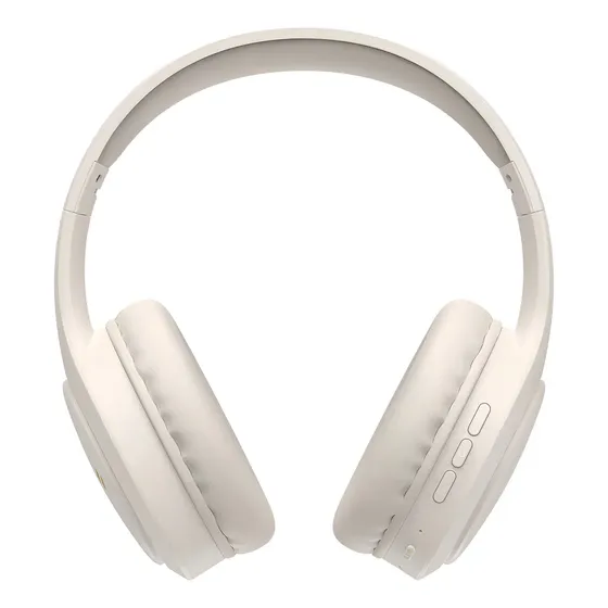 Fone De Ouvido Headphone Dapon H02d Bluetooth 5.1 Over-ear 22 Horas De Bateria Bege