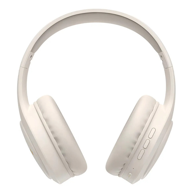 Fone De Ouvido Headphone Dapon H02d Bluetooth 5.1 Over-ear 22 Horas De Bateria Bege