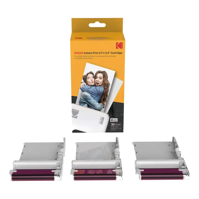 Cartucho De Papel Fotográfico Kodak 4pass, Paquete De 30 Uni
