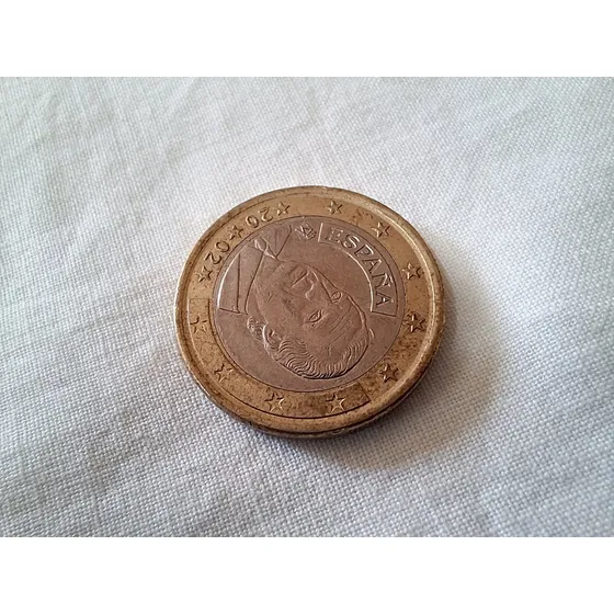 Moeda Antiga 1 Euro 2002 Espanha Original